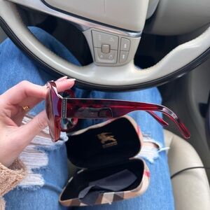Burberry Burgundy Sunglasses